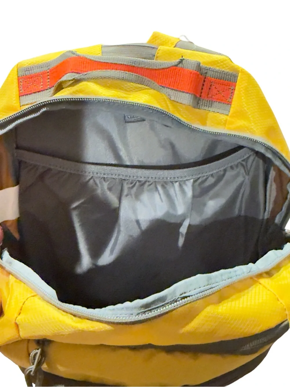 Outdoor Products Yellow Men's Backpack with Gray and Orange Accents